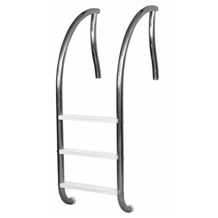 Overtime Designer Three Step Stainless Steel Ladder OV53169